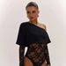 Autumn Bodysuit for Women European And American Style Cropped Lace Trim Long Sleeves Fashion Hot Girl Clothing Jumpsuits Rompers_ecoleips.com