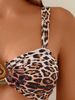 Women's Halter Neck Low Waisted Sexy Solid Color Two Piece Bikini Set With Large Metal Wire Laces For Beach And Holiday._ecoleips.com