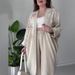 Women's Clothing Commuter Long Sleeve Two piece Suit Three dimensional Butterfly Decoration Thin Breathable_ecoleips.com