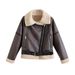 midlength leather jacket with belt longsved leather windbreaker fashionable british jacket for women 6652_ecoleips.com