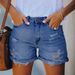 2024 Street Hipster Ripped Straight Pants Women's Denim Shorts Women's_ecoleips.com
