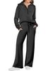 European American Foreign Trade 2024 Autumn Winter Casual Two-piece Sports Suit With Zippered Long-sleeve Sweatshirt And_ecoleips.com