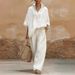Elegant Women's Knit Cardigan Set - Soft Casual Lounge Wear With Versatile Styling Options_ecoleips.com