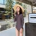 Women’s Clothing Korean New Fairy Style One Piece Hot Spring Swimsuit For Women Covering Belly, Slimming, Conservative, Long Sleeved, Sexy, Backless_ecoleips.com