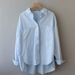 Women's Clothing Spring And Autumn Gentle Layered Tops Soft Milk Blue Loose Slim Casual Western Shirt Women_ecoleips.com