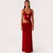 European And American Sexy Women's Fashion Cross-Border New Strap Deep V-Neck Hollow Irregular Patchwork Solid_ecoleips.com