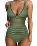 Women's Clothing High Waist One Piece Swimsuit Women's Tight Sexy Hollow Hot Spot Swimsuit_ecoleips.com
