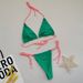 Women's Clothing Tight Bikini Swimsuit Female Hot Spring Vacation Sexy Three Point High Waist Swimsuit Split Swimsuit_ecoleips.com
