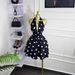 Women's Polka Dot Backless Wrap Dress – Sleeveless V-Neck Mini Dress With Adjustable Waist Tie (Summer Trend)_ecoleips.com