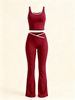 Women's Clothing Women's Style Round Neck Two Piece Set Summer Casual Vest Top And Trousers For Formal & Casual For Women_ecoleips.com