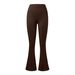 Women's Clothing Nude Seamless Micro Flared Yoga Pants Sports Running Fitness Trousers Women's High Waist Hip Lifting Yoga Pants_ecoleips.com