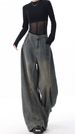 Relaxed Wide-Leg Jeans – High-Waisted Vintage Wash For Effortless Streetwear_ecoleips.com