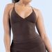 Vision Twist Front Longline Top Backless Gym Tank Top Women Padded Yoga Vest Workout Fitness High Elastic Running Sports Tops_ecoleips.com