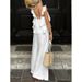 Women's Cotton And Linen Fashion Backless Belted Set With Loose Fly-Effection Sleeves For Spring/Summer_ecoleips.com