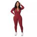 Women's Clothing Pit Zipper Sports Jumpsuit_ecoleips.com