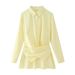 Aria Basics Aria Basics European And American Women's Clothing Wholesale Cross-border Foreign Trade New Design Wrap-tie Striped Loose_ecoleips.com
