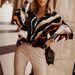 Women's Clothing Printed Shirts Loose Women's Clothing Button Long Sleeved Casual Shirts Women's Tops_ecoleips.com
