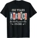 Women's T-Shirts God Bless America 250 Years 1776 2026 Christian 4th Of July T-Shirt_ecoleips.com