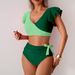 Women's Clothing New Bikini Split Swimsuit Women's High Waist Swimming Trunks Bikini Swimsuit_ecoleips.com