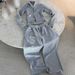 Women's Clothing Y2k Hip Hop Short Cardigan Hoodie Sweatshirt Street INS Hot Girl Loose Long Sweatpants Suit_ecoleips.com