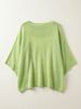 Loose Batwing Soft Breathable Knit Short Sleeve Top_ecoleips.com