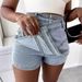 Women's Clothing A Line High Waist Summer Irregular Wide Leg Pants Summer Slim Jeans Skirt_ecoleips.com