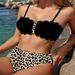 Women's Clothing Print Sexy Lace Bikini Beach Hot Spring Swimsuit Female_ecoleips.com