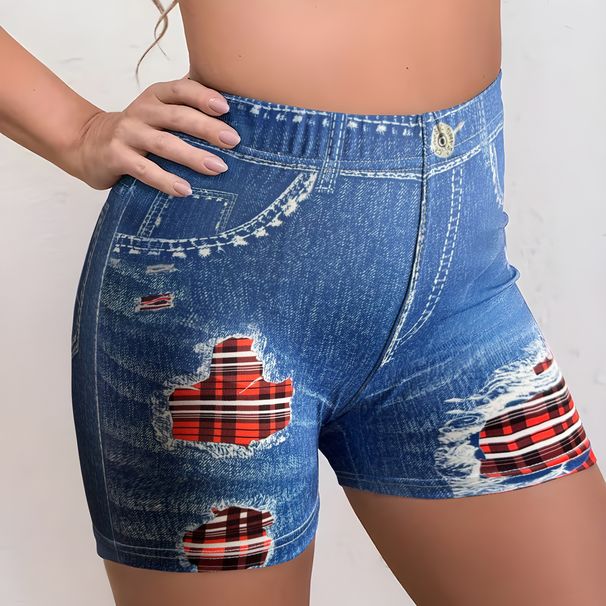 Women's Clothing Denim Shorts Street Hotties Ripped Denim Shorts High Elastic Hip Lifting Sports Shorts_ecoleips.com
