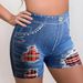 Women's Clothing Denim Shorts Street Hotties Ripped Denim Shorts High Elastic Hip Lifting Sports Shorts_ecoleips.com