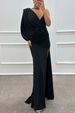 Women’s Clothing New V Neck Sexy Fashion Design Dress Evening Dress_ecoleips.com