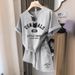 Women's Clothing Sports Leisure Running Suit Women's Fashionable Age Reducing Short Sleeved Shorts Two Piece Suit_ecoleips.com