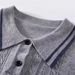 Women's Knit Sweater Summer New Fashion College Style Color Block Pullover Top_ecoleips.com