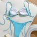 Sexy Solid Color Bikini Two Piece Set - Cross Border E Commerce Exclusive European And American Style Women's Swimwear_ecoleips.com