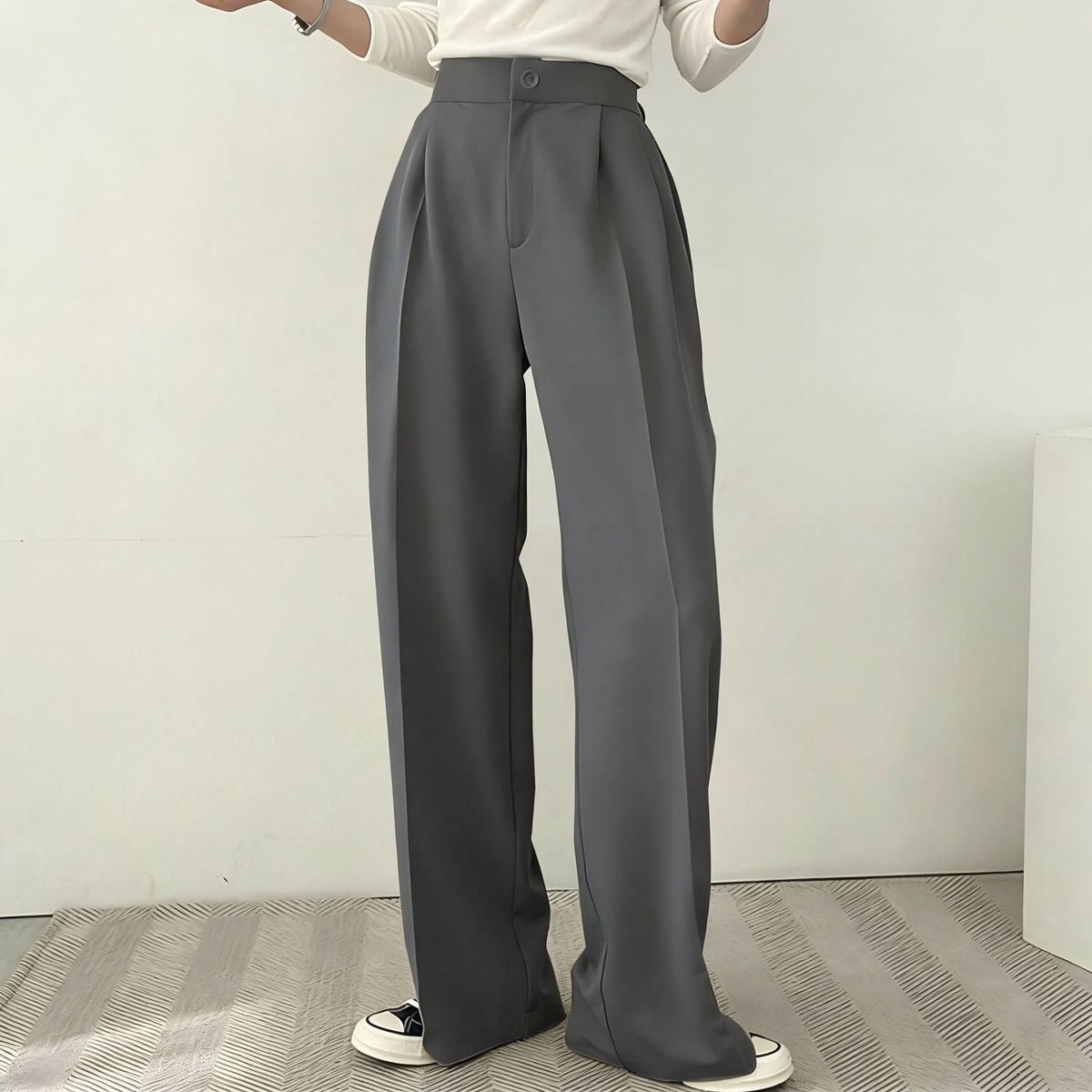 Women's Korean Style Blazer Jacket For Office Casual Wear, Slim Fit Design With Modern Tailoring, Versatile Staple For Spring And Autumn_ecoleips.com