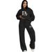 2027 Fashion Tracksuits Women O-Neck Long Sleeve Sweatshirts + Lace-Up Wide Leg Sweatpants Two-Piece Sport Suits_ecoleips.com