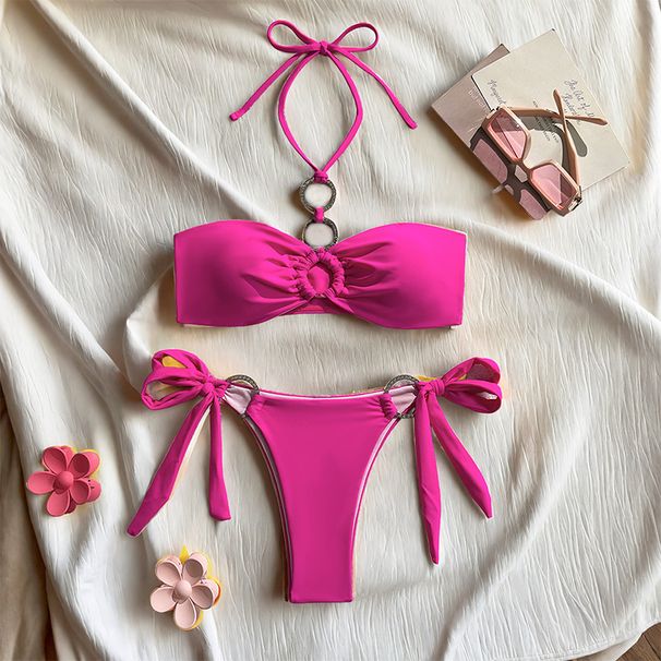 Split Swimsuit Women European And American Sexy Bikini Women New Split Swimsuit Women Triangle Bikini Women_ecoleips.com