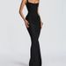 2026 Cross-Border European And American Style Spring New Solid Color Sexy Fashion Sleeveless Slim Fit Ruched Square Neck_ecoleips.com