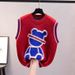 Women's Clothing Vest Waistcoat Versatile Knitted Vest Women's Outer Wear Round Neck Vest_ecoleips.com