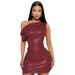 Women's Clothing Elegant Off-Shoulder Bodycon Dress For Women Sexy Nightclub Mini Skirt Trendy For Formal & Casual_ecoleips.com
