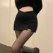 Women's Clothing New High Waist Hot Girl Miniskirt A Line Retro V Waist Skirt_ecoleips.com