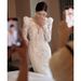 Women's Clothing Lace Fishtail Dress High End Small Tail Wedding Dress_ecoleips.com