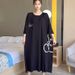 plus Size Extra Long Sleep Dress Women's Thin Short Sleeve Loose Home Clothes Korean Style Round Neck Home Comfortable Sleepwear_ecoleips.com