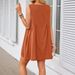 Women's Solid Color V Neck Sleeveless Panel Ruched Bodycon Mini Dress – Casual Summer Gown 2026_ecoleips.com