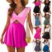 One Piece Lotus Leaf Cross Skirt Split Swimsuit Tankini Female New Arrival Hot Sale Women's Swimwear_ecoleips.com