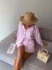 Women's Sweet Fresh Striped Long Sleeved Shirt Dress European American Style Spring Autumn New Fashion Clothing Set_ecoleips.com