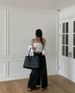 Women's High-Waisted Slimming Denim Skirt With Frayed Edge And Slit A-Line Retro Casual Elegant Fashion For Summer_ecoleips.com