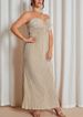 2026 Curvy Solid Pleated Maxi Dress, Twist Tube Top With Back Tie Bow Mermaid Long Gown_ecoleips.com