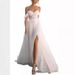 Women’s Clothing Simple Light Wedding Dress New Slim One Shoulder Slit Bride Trailing Out Of The Gauze Travel Shoot Slim_ecoleips.com
