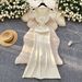 Women's Clothing Round Neck Sleeveless Knitted Dress Women's Slim-fit Slimming Metal-breasted Tight Hip Dress_ecoleips.com