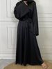 New Muslim Turkish Abayas Jalabiyat Women Ramadan Clothes Moroccan Caftan Party Maxi Dress Arabic Kaftan Satin Female Dress_ecoleips.com